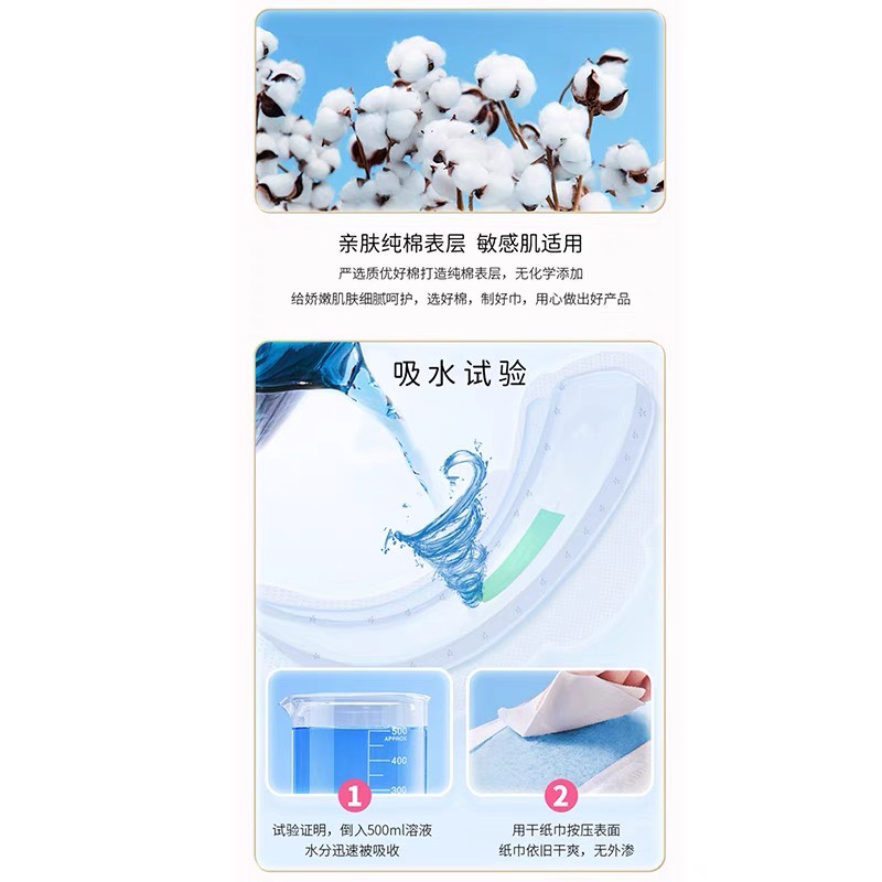 韩国LG贵艾朗（原贵爱娘）25cm卫生巾日用纯棉艾草姨妈巾整箱18包