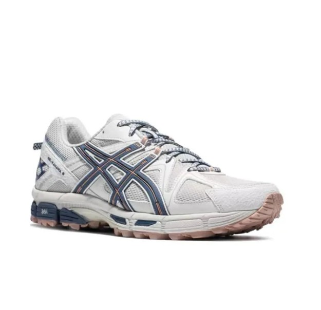 Asics Gel-Kahana 8 稳定舒适 织物合成革透气减震 低帮 训练跑步鞋 男款 浅灰