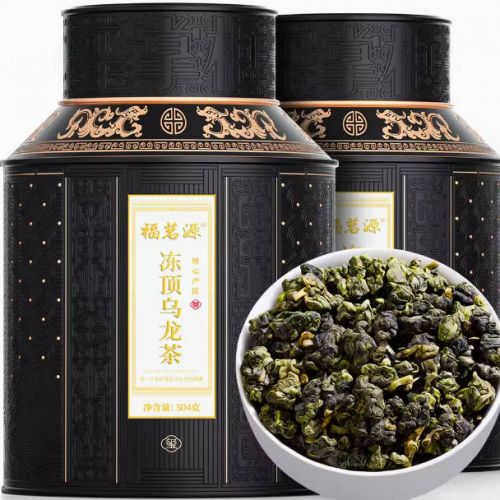 福茗源特级台湾冻顶乌龙茶新茶高山台式乌龙茶浓香型罐装茶叶504g